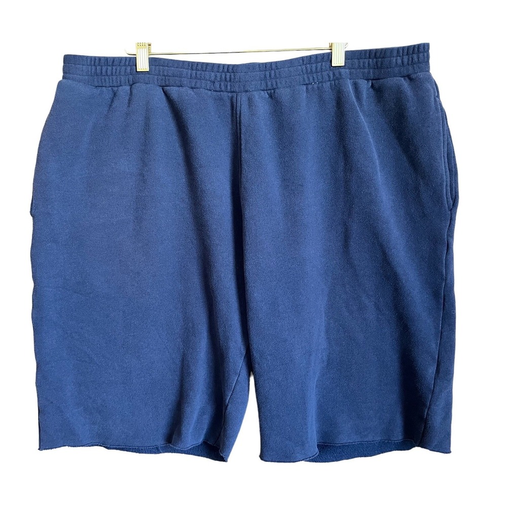 Izod Fleece Shorts Adult XXL Blue PerformX 3 Pockets Cut Offs Workout Athleisure